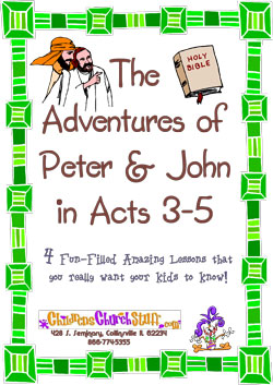 Childrens Church Stuff <i>Adventures of Peter and John</i> Curriculum (Download)
