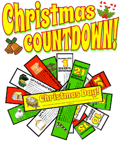 Kidology's Christmas Countdown Family Advent Paper Chain Download