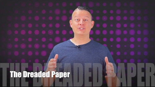 60 Second Teacher Tips with Philip Hahn: Video #09 - The Dreaded Paper