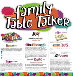 Family Table Talker #17 - Joy