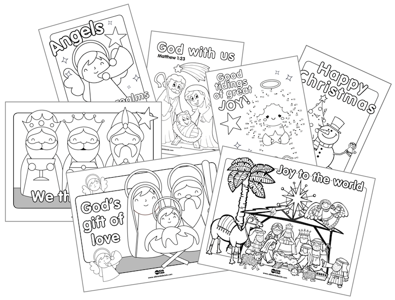 free childrens church coloring pages