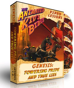 Animated Kids Bible Genesis: Towering Pride and True Lies Interactive Lessons 7-9