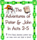 Childrens Church Stuff <i>Adventures of Peter and John</i> Curriculum (Download)