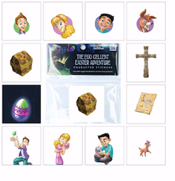 Egglo Easter Adventure Character Stickers