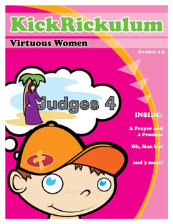 KICKRiCKulum <i>Virtuous Women of the Bible</i> Kids' Church Curriculum (Elementary Download)