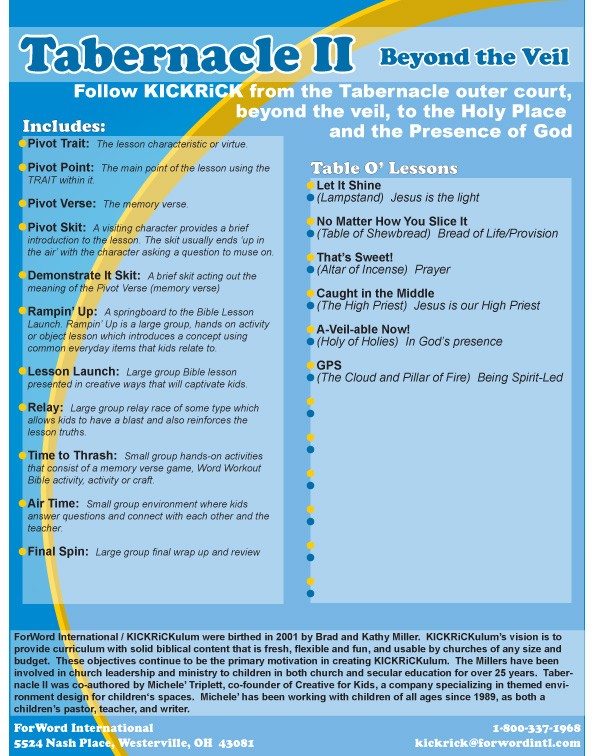 KICKRiCKulum: Tabernacle II - Beyond the Veil Elementary Curriculum Download