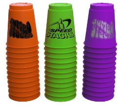 Speed Stacks Jumbo Stack 3 Set Pack - Orange, Purple and Green