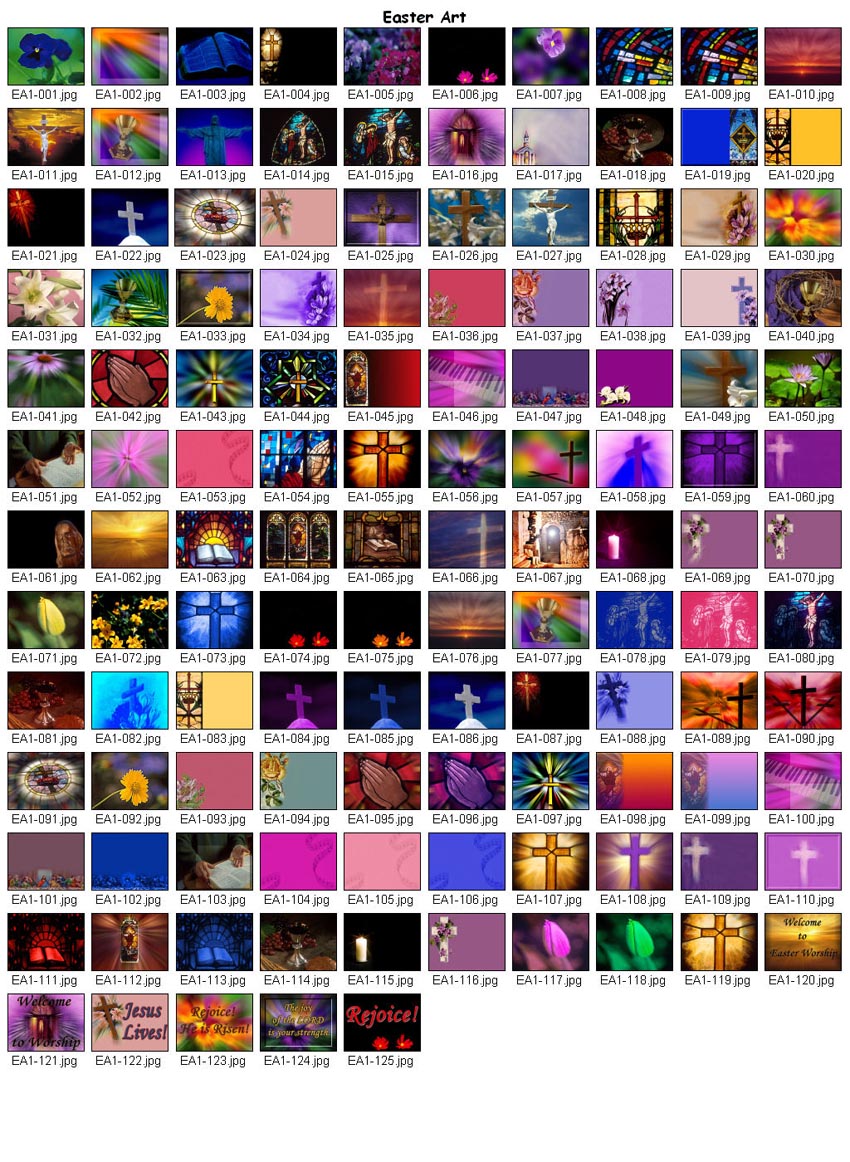 Worship Photos <i>Easter Art</i> (Download Version)