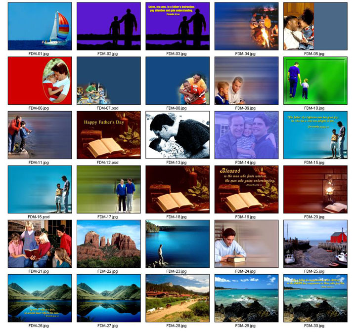Worship Photos <i>Father's Day Mini-Collection</i> (Download Version)