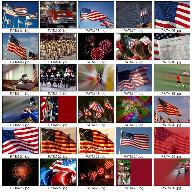 Worship Photos <i>Patriotic Mini-Collection</i> (Download Version)