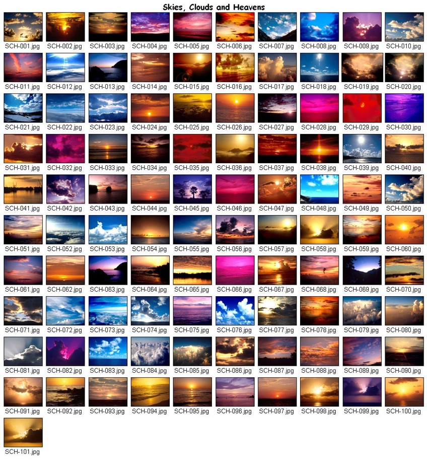 Worship Photos <i>Skies, Clouds & Heavens</i> (Download Version)